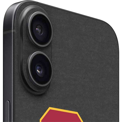 University of Southern California USC Dark Grey Logo iPhone 16 Plus Skin